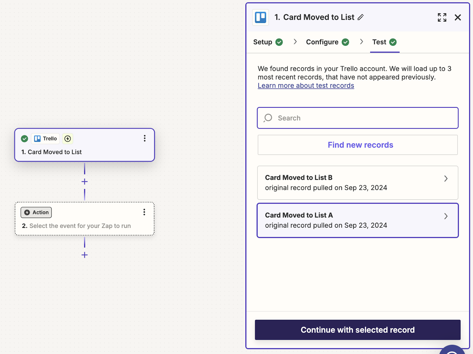 second configure