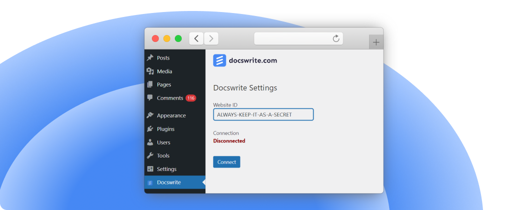 Connecting to Docswrite